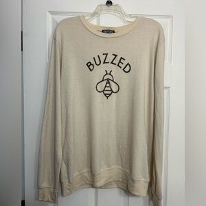 Buzzed Cream Sweater M/L
